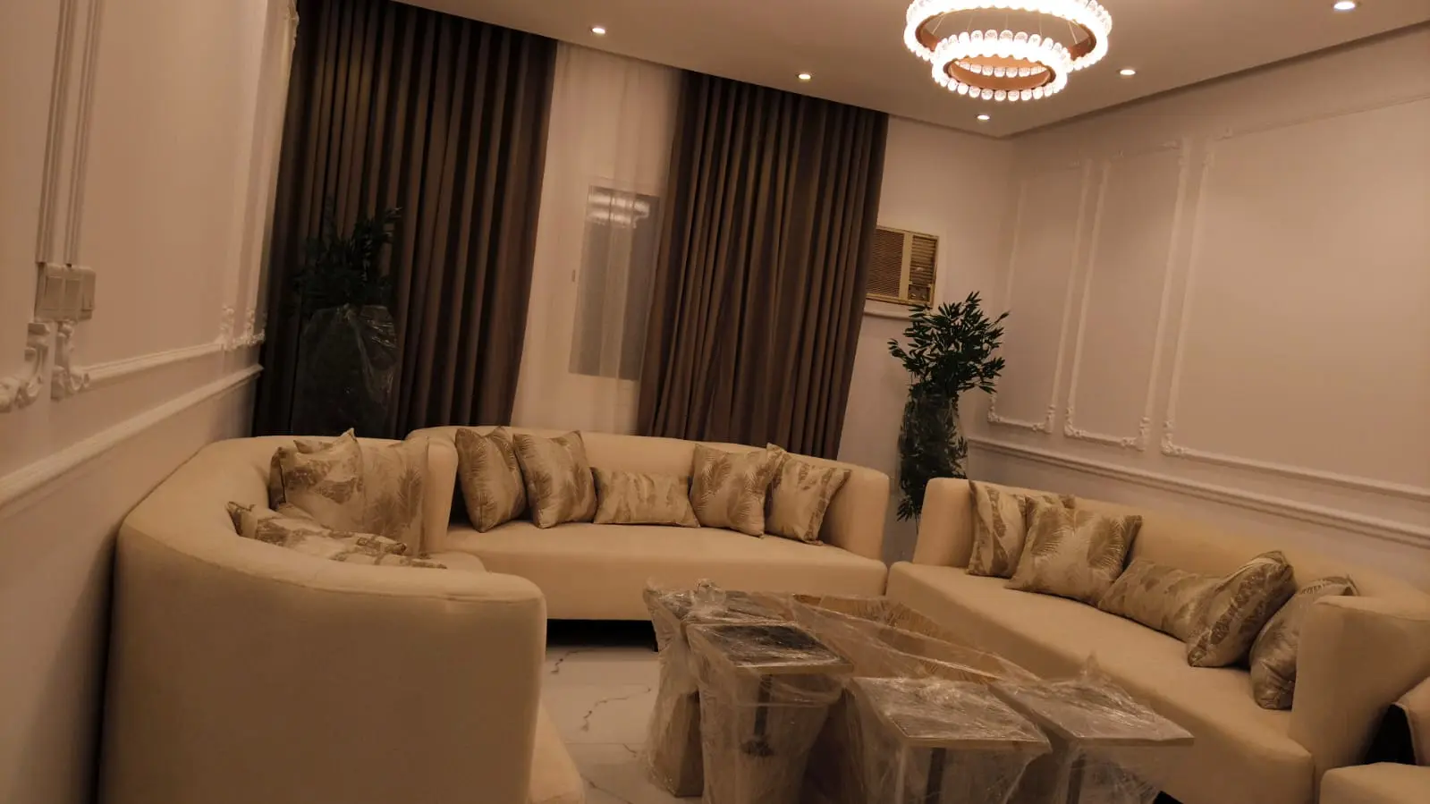 عينات خامات ستائر بلاك أوت وشيفون